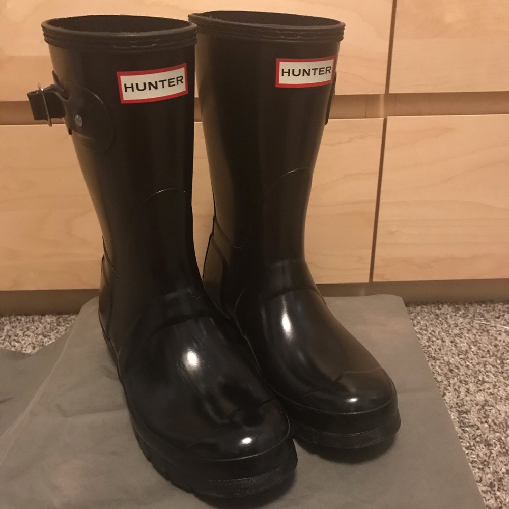 Hunter Boots Black Size 6